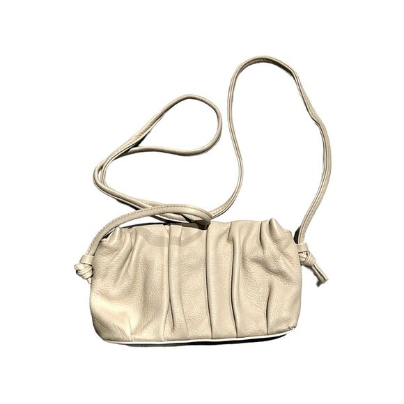 NWT Elleme Mini Vague Pleated Leather Crossbody, New w/Tag, $480 Made in Italy - Picture 3 of 7